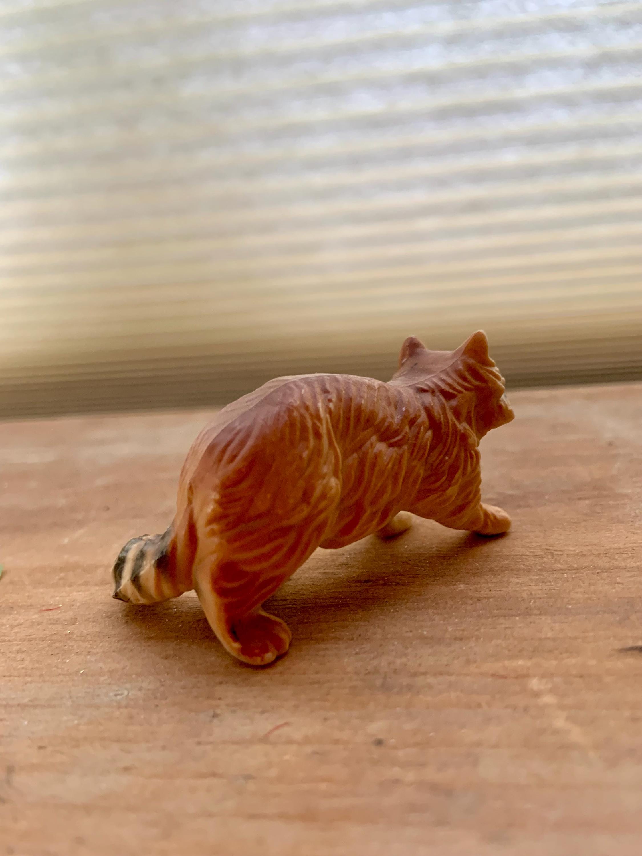 Vintage Miniature Raccoon Figurine Hard Plastic Woodland Animal Toy ...