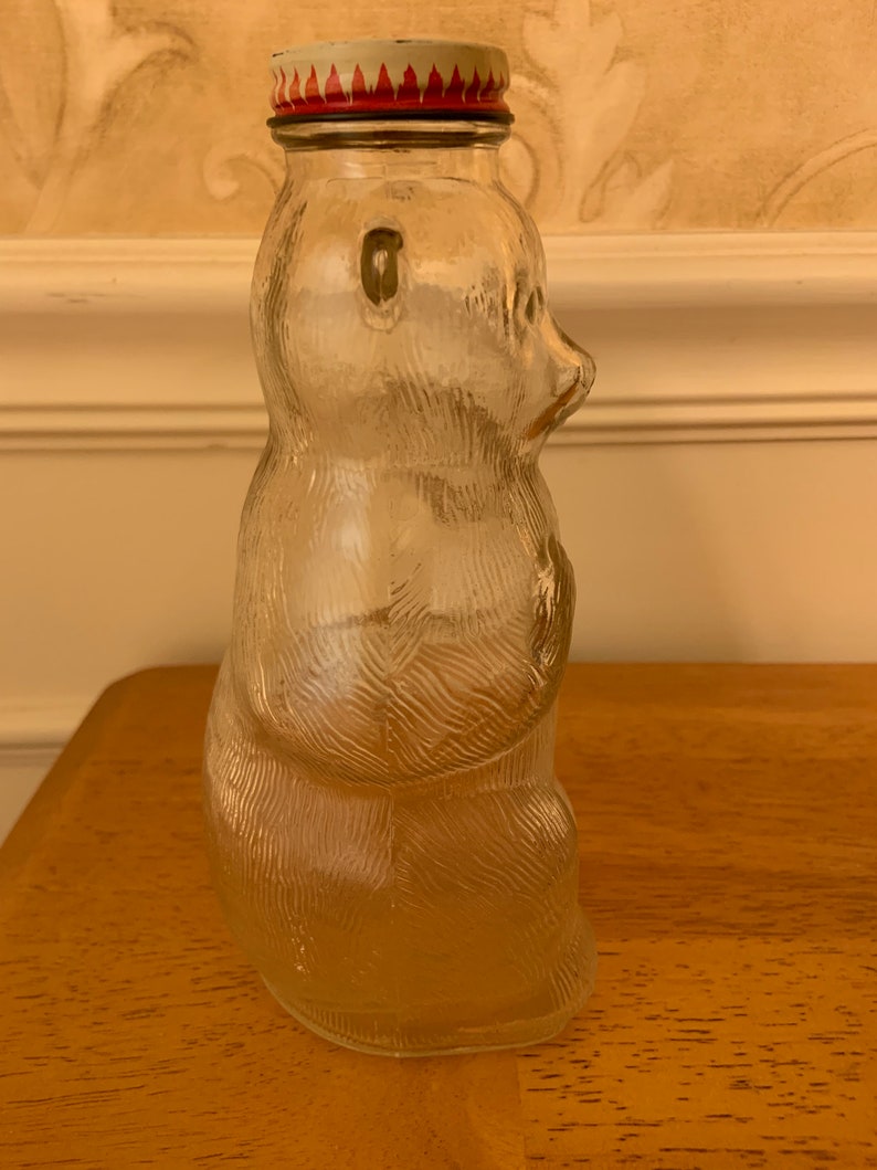 Vintage Snow Crest Bear Coin Bank Salem MA | 1950s Advertising Syrup Container | Figural Bear Bank Mid Century Collectible image 3