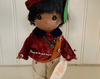 1998 Precious Moments Running Bear Doll Native American 7 Inch Original Tags Vintage Collectible