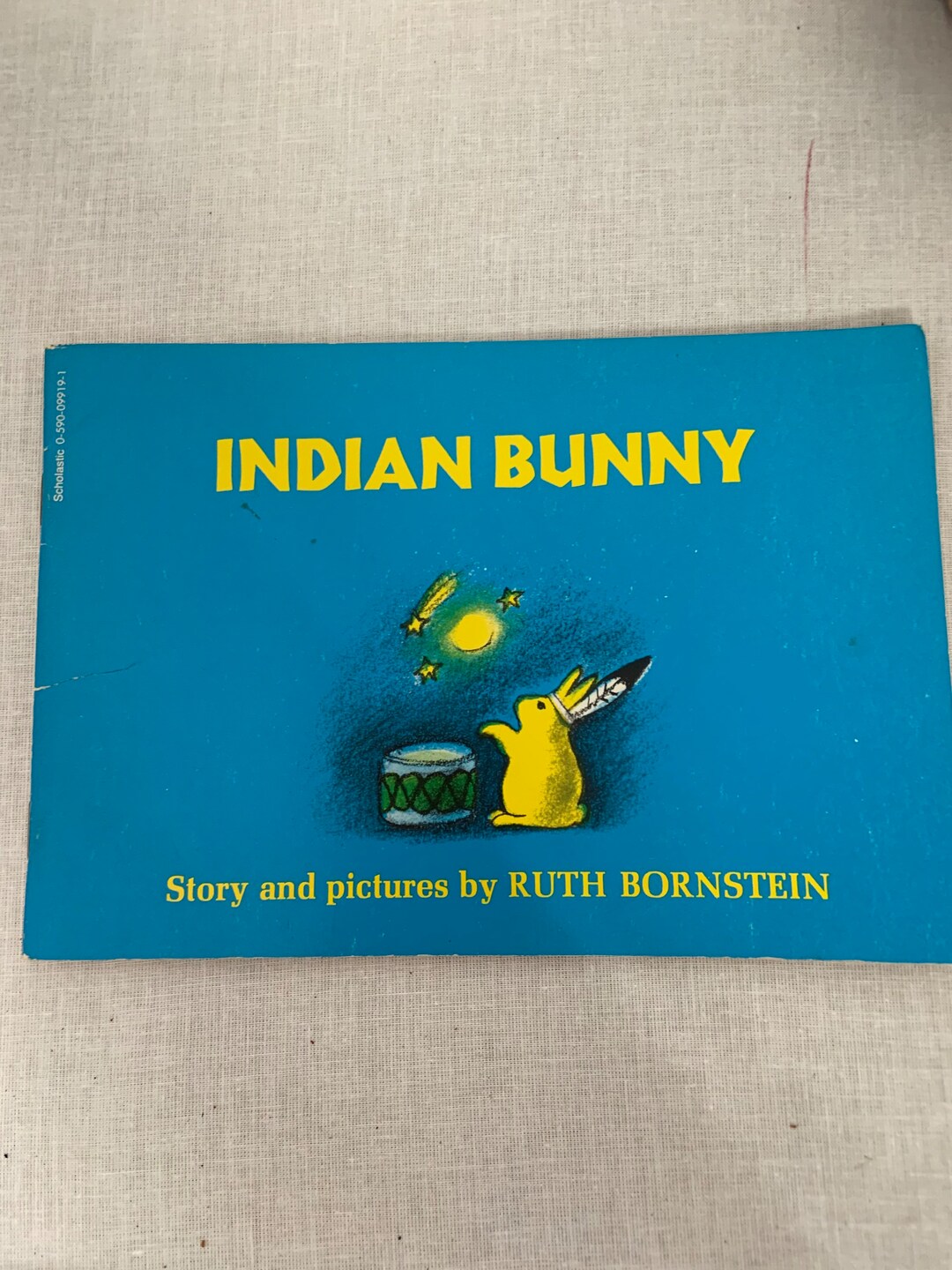Vintage Children's Book Indian Bunny by Ruth Bornstein Etsy