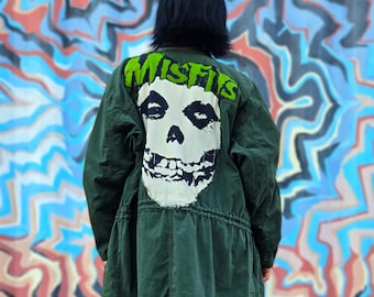 Vintage 90s Biker Jacket: Opium Goth Skeleton Bandage Zip, Tripp