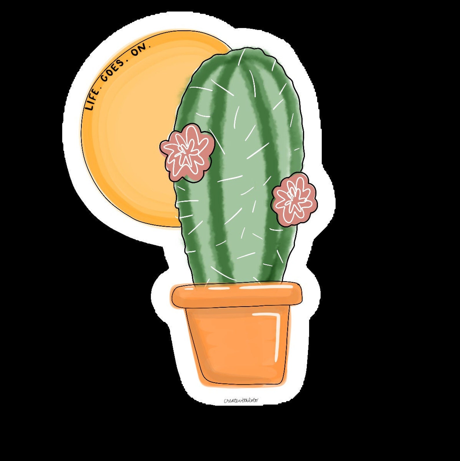 Cactus Stickers, Downloadable Cactus Prints, Digital Cactus Stickers ...