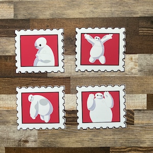 Disney Big Hero 6 Baymax Stamp Inspired Stickers