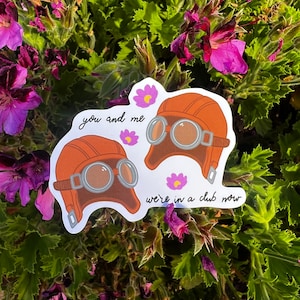 Pixar Up Carl and Ellie Goggle Hat Sticker
