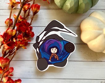 Coraline Halloween Sticker || Cute Halloween Sticker for Journalling, Scrapbooking, and Planner