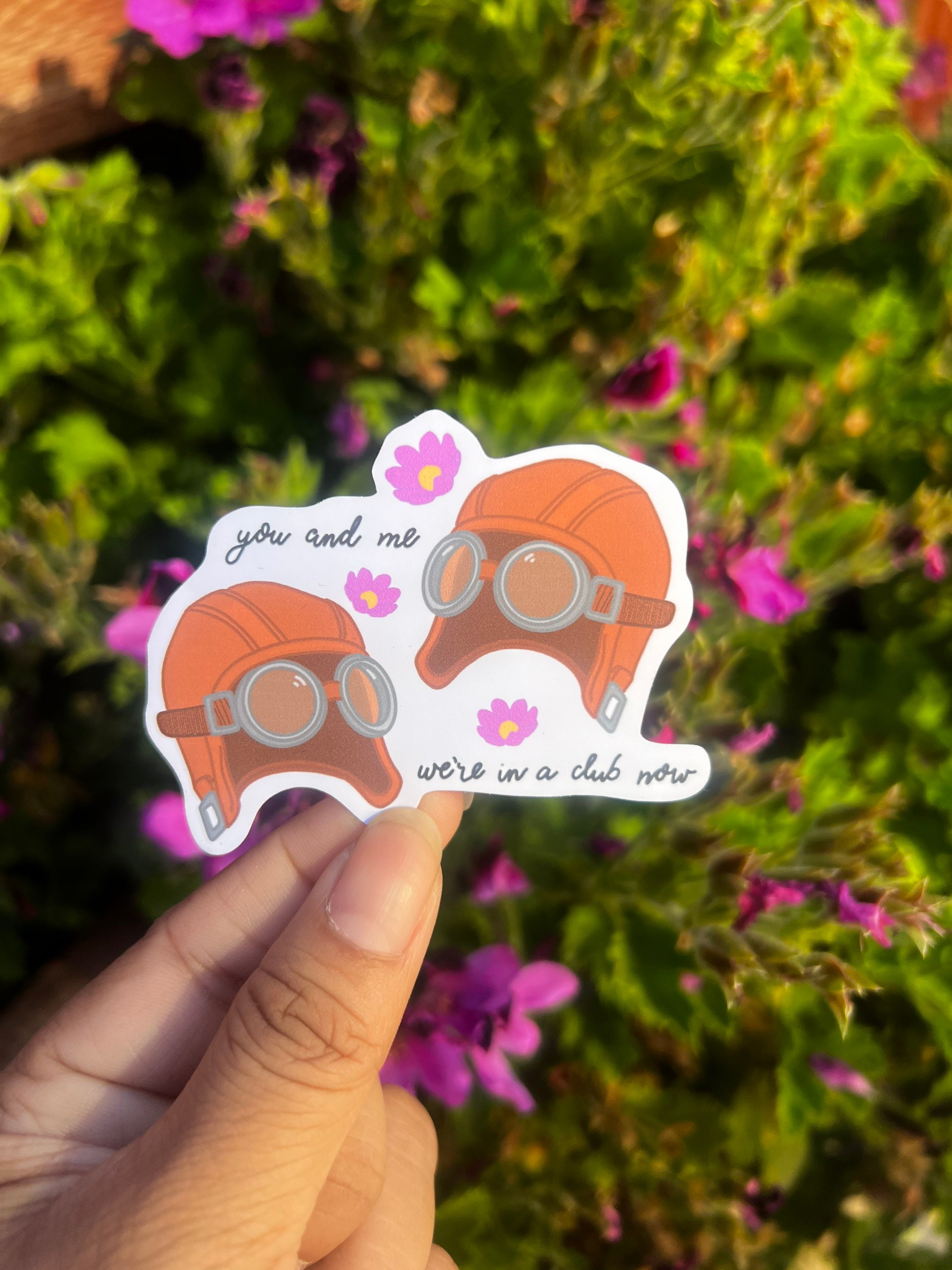 Pixar up Carl and Ellie Goggle Hat Sticker - Etsy