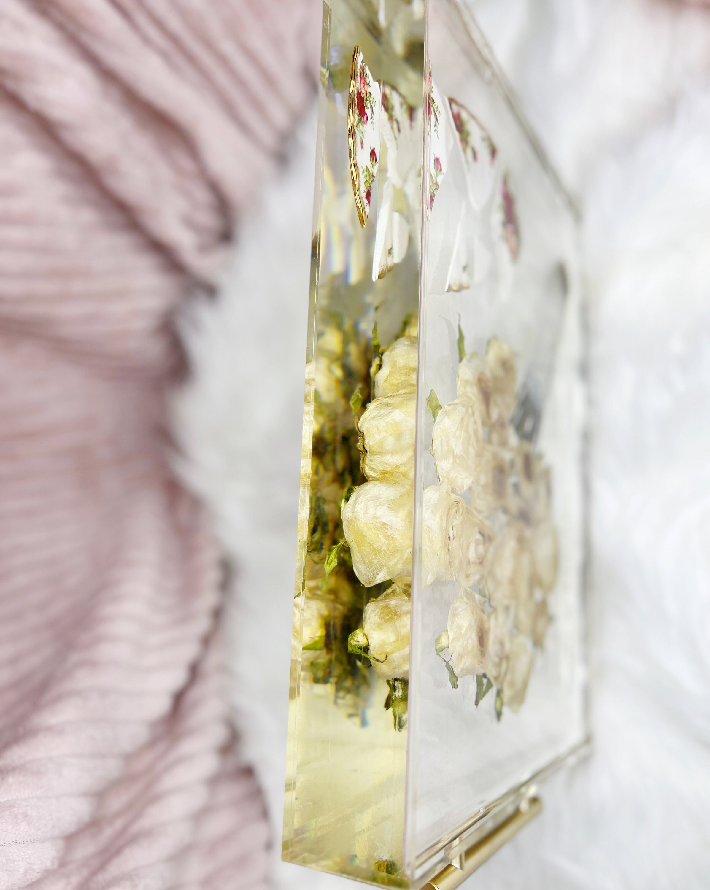 Bespoke Flower Tray Keepsake. Custom Made With Fresh Flowers Etsy