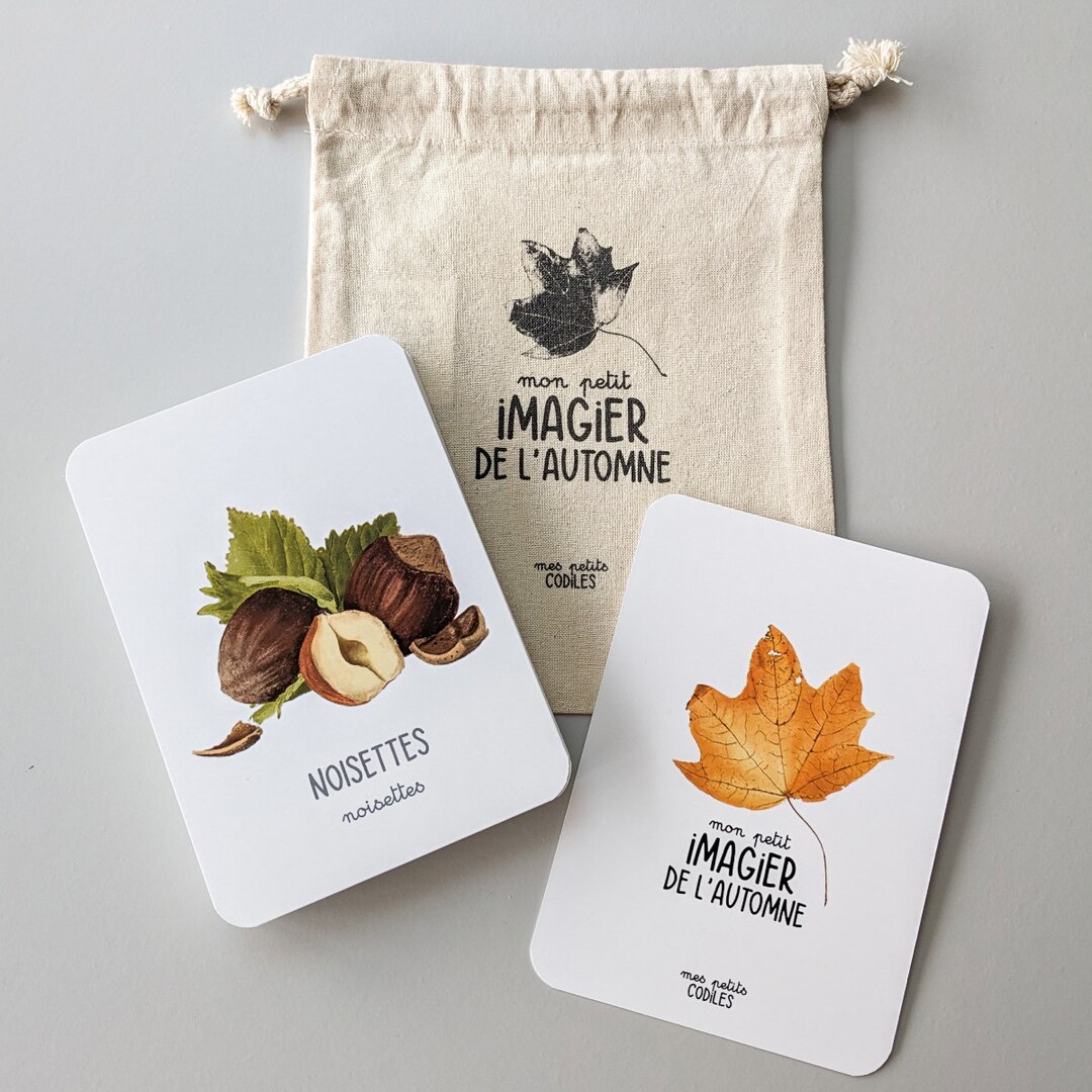 30 cartes imagier à nomenclature de l'automne - Flash cards - jeu d ...
