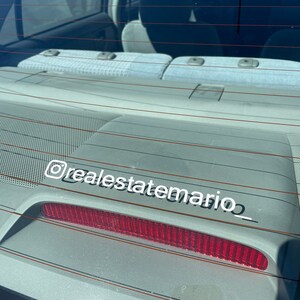 Raamsticker, autosticker, stickervinyl, Instagram sticker