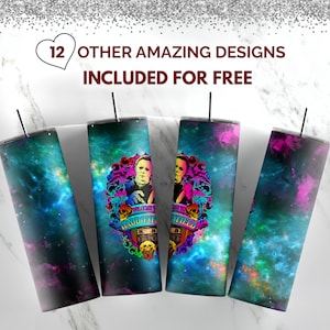 Horror Halloween Michael Myers 20oz Skinny Tumbler Sublimation Designs, for Straight Png, Halloween Tumbler PNG File Digital Download