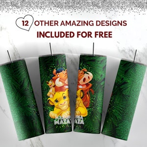 Hakuna matata Tumbler | 20oz skinny tumbler sublimation design |  tumbler png digital download cute digital tumbler