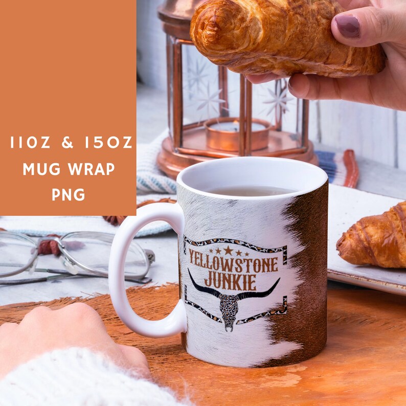 Yellowstone Junkie Mug Wrap Png 11 Oz & 15 Oz Coffee Mug Etsy