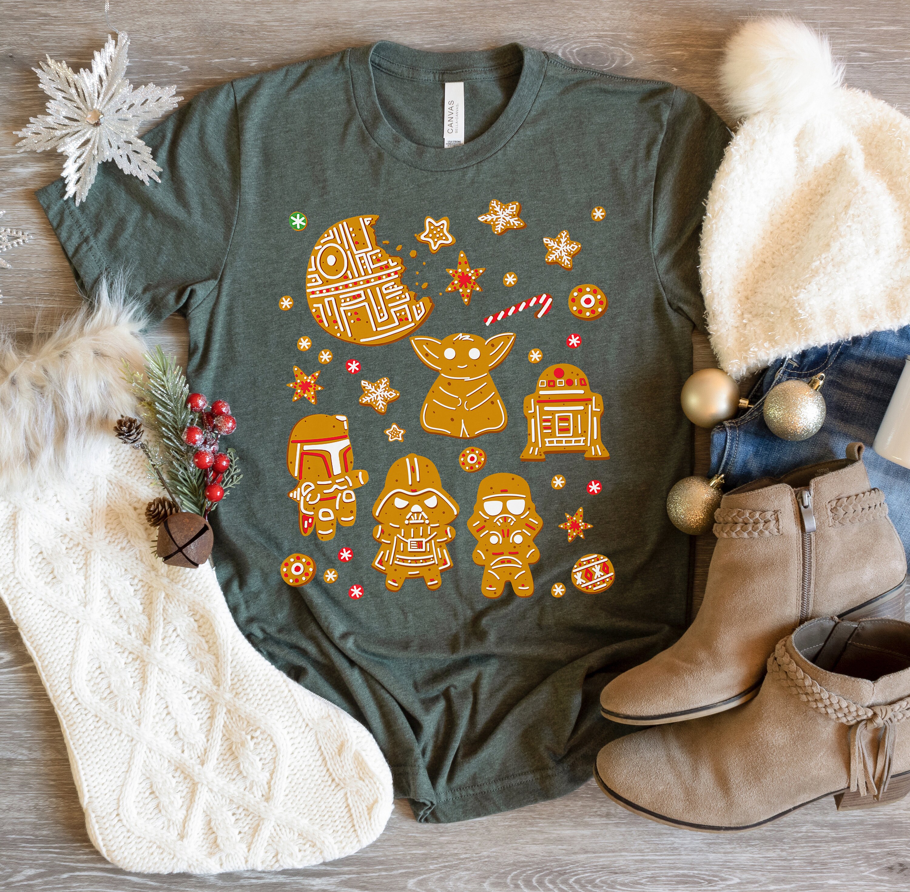Discover Star Wars Christmas Gingerbread Shirt, Disneyland Christmas Party Shirt