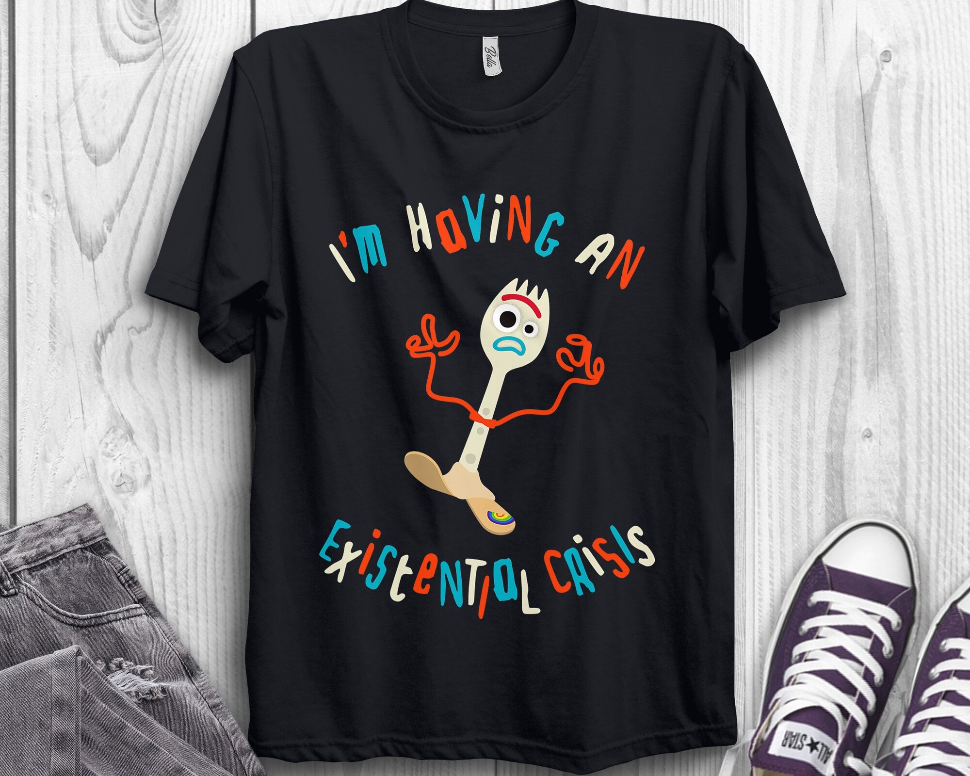 Discover Disney Toy Story 4 Forky Existential Crisis T-Shirt
