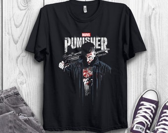 The Punisher T Shirt Frank Castle Skull Marvel Comics MCU Gift Kids Children Top 