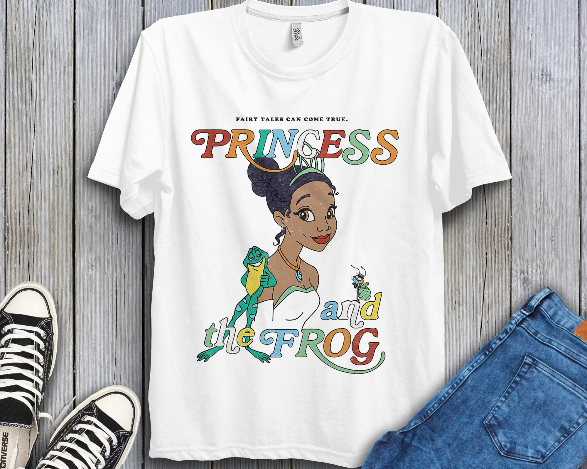 Discover Disney Princess And The Frog Tiana And Frog Naveen Portrait Unisex T-shirt