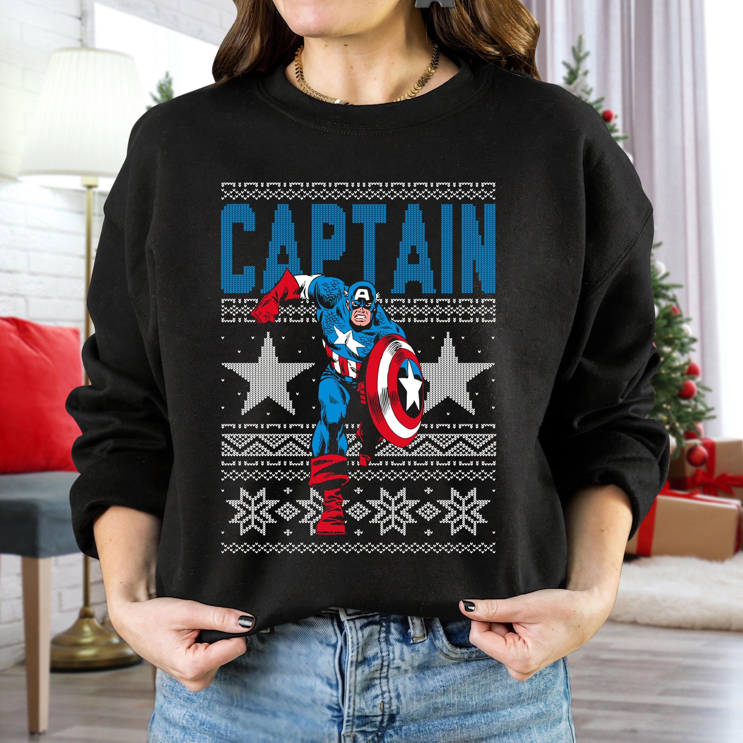 Marvel Captain America-Cap Logo Capucha para Hombre 