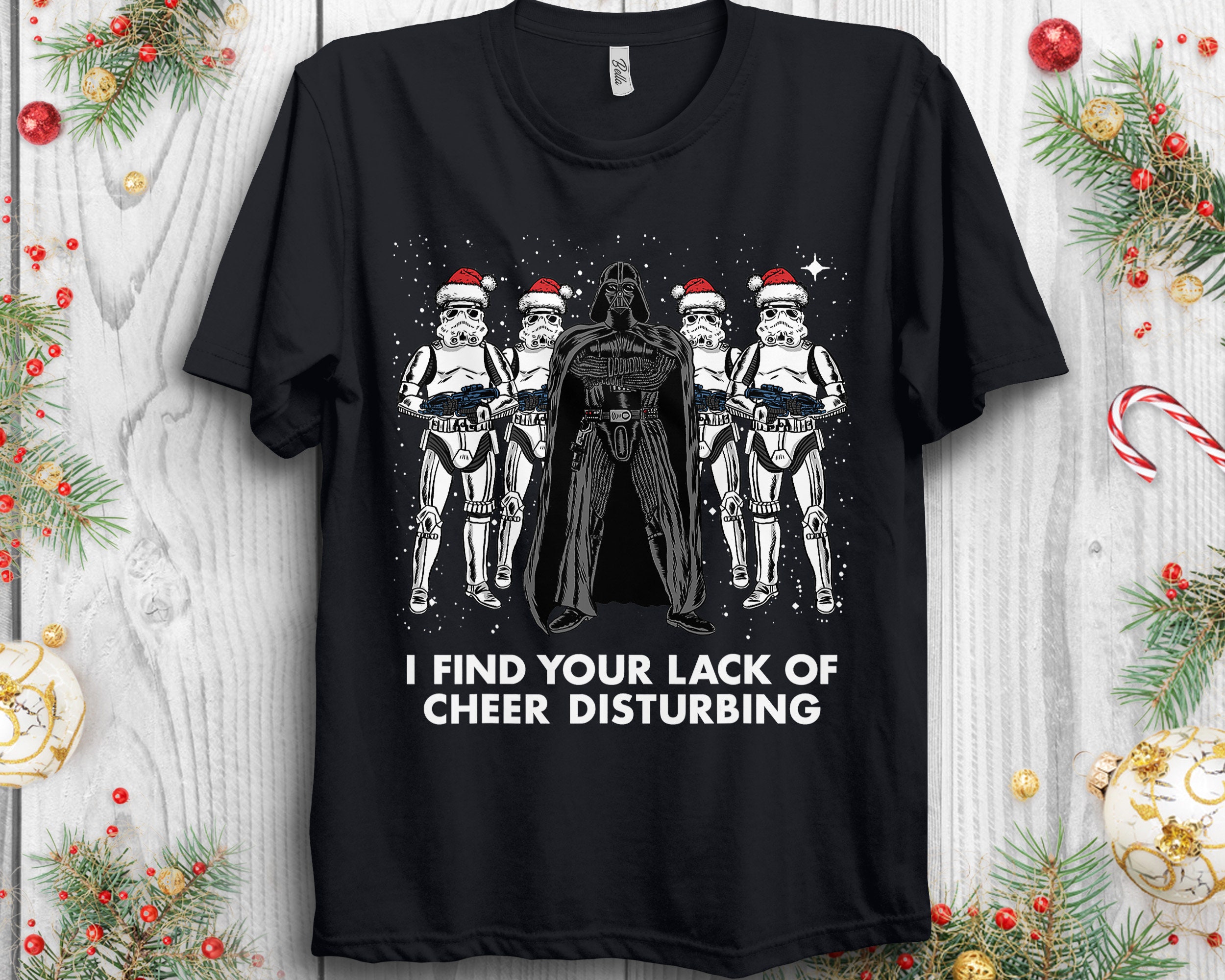 Discover Star Wars Vader Trooper Lack Cheer Disturbing Christmas Shirt