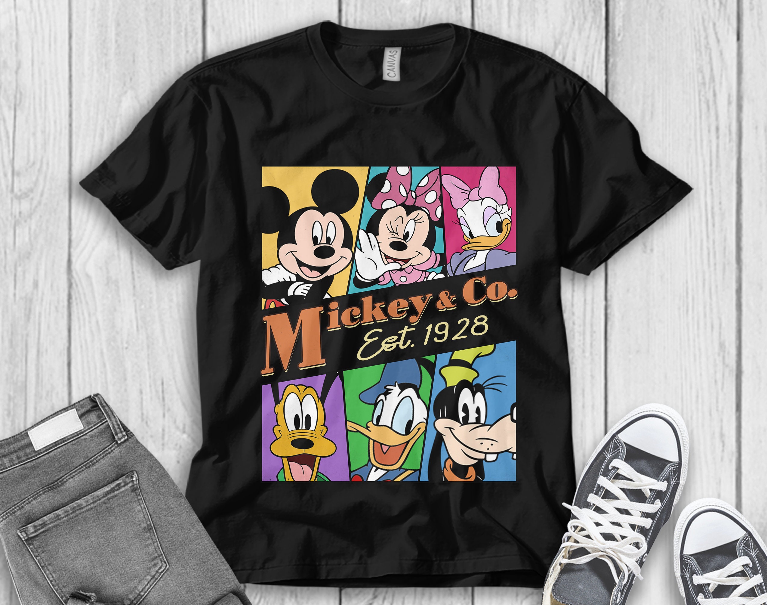 Kinderen 1950s 60s Mickey Mouse Disneyland T-shirt Kleding Unisex kinderkleding Tops & T-shirts T-shirts T-shirts met print 
