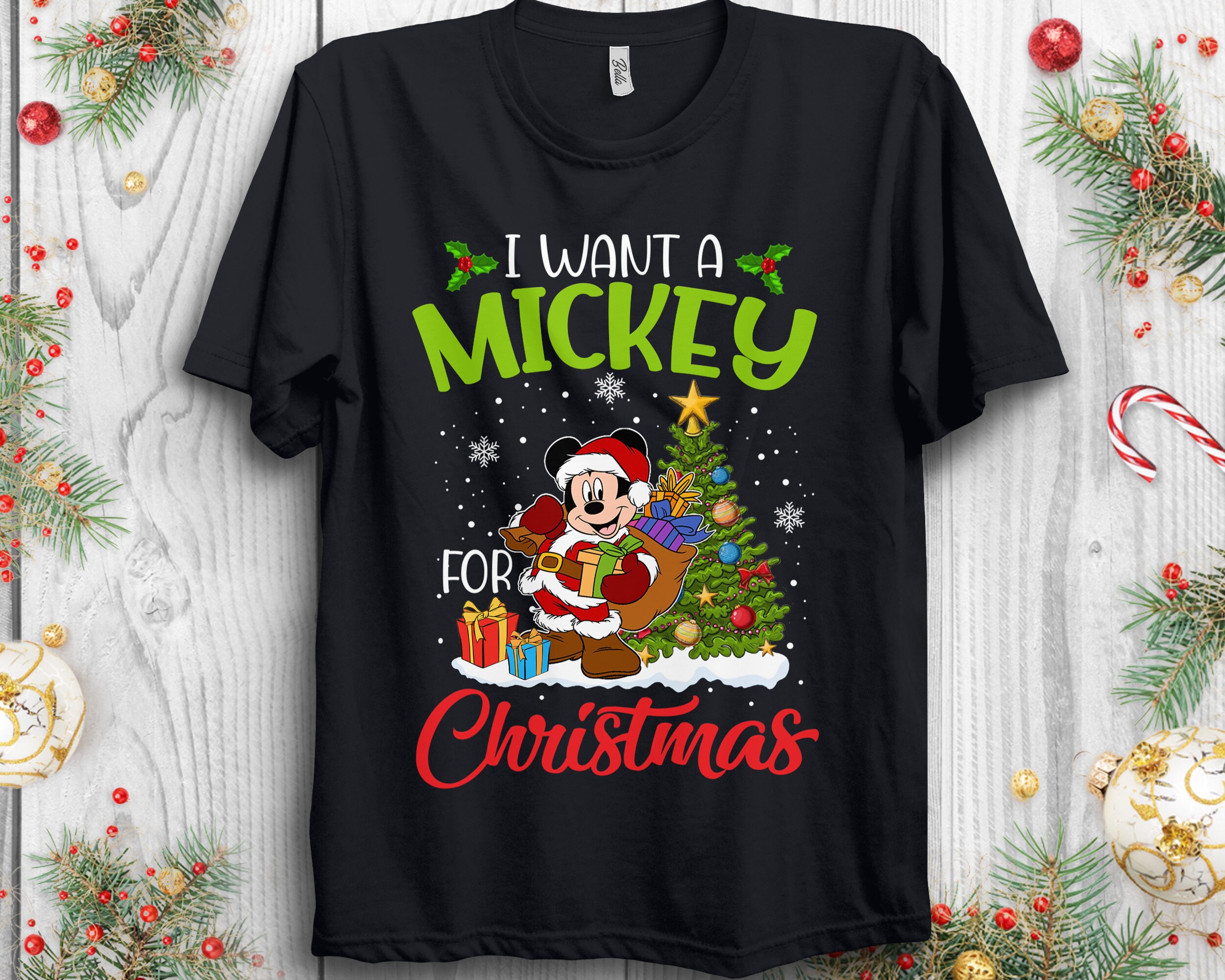 Discover Disney Mickey Mouse Christmas Trees Holiday Shirt