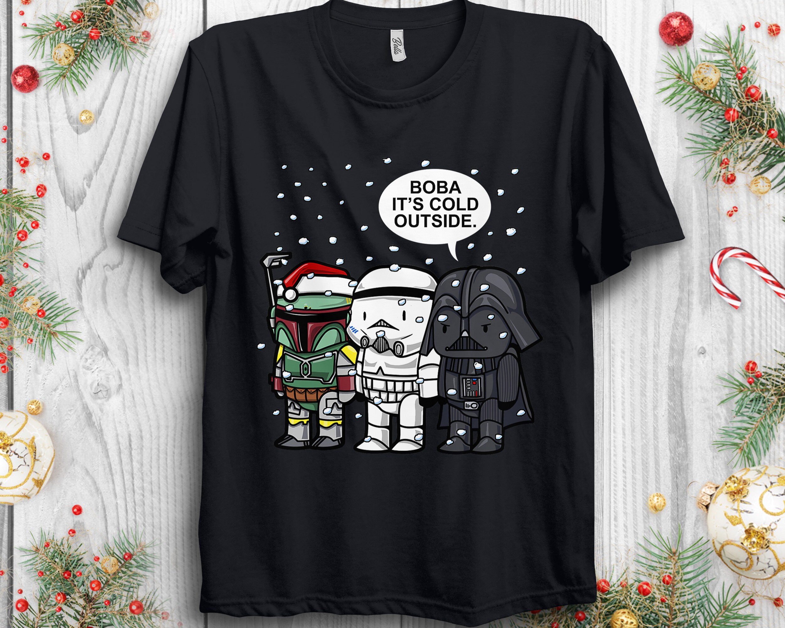 Discover Star Wars Christmas Boba It's Cold Outside Shirt