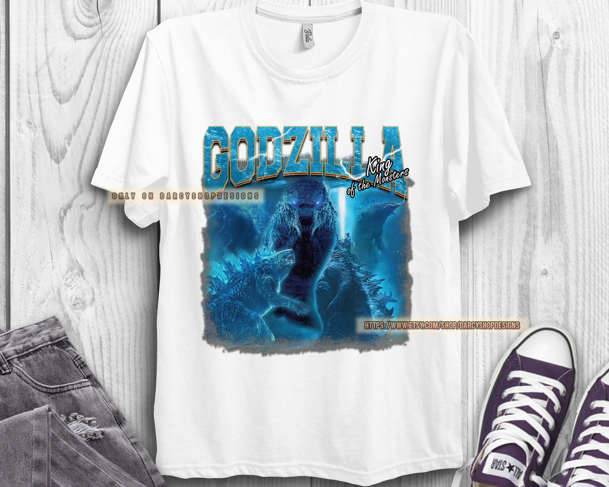 Discover Godzilla Graphic Poster King Of The Monsters Shirt Unisex T-shirt Kid Tee Adult Shirt Toddler Tee Infant Shirt