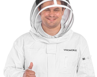 Varomorus professional beekeeping suit apiary wear with vail 100% natural cotton, heavy duty