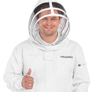 Varomorus professional beekeeping suit apiary wear with vail 100% natural cotton, heavy duty
