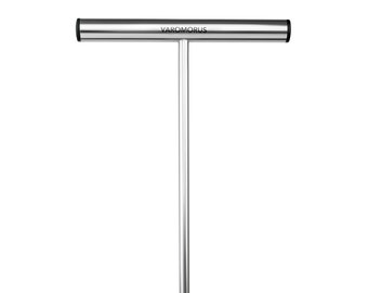 Varomorus Stainless Steel Soil Probe Rod, Septic Tank Locator for Locating Underground Pipes, Gardening, Landscaping, T Handle