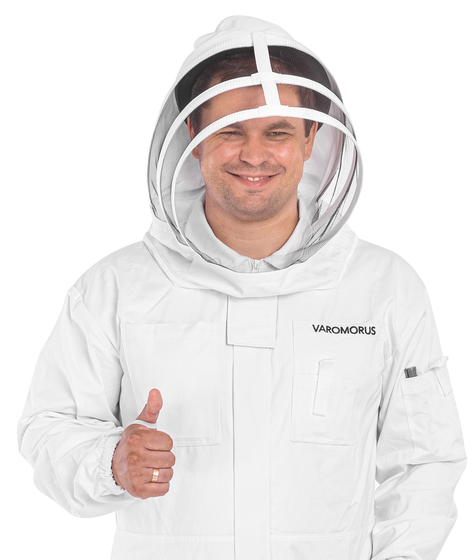 Varomorus professional beekeeping suit apiary wear with vail 100% natural cotton, heavy duty