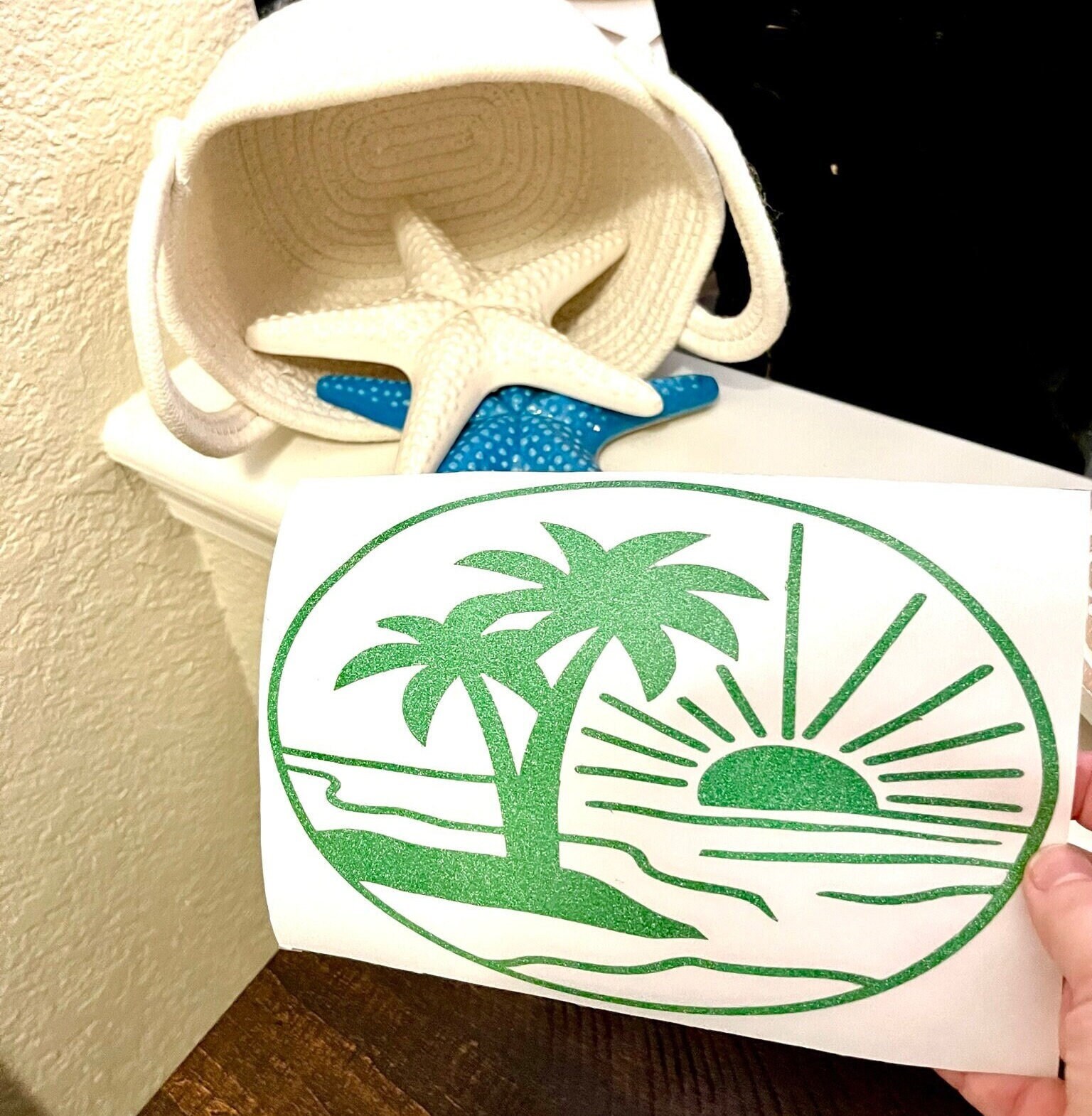 Green Palm Tree Decal Golf Cart Decal Beach Car Sticker for Etsy