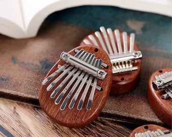 8 Key Mini Kalimba Pendant and Necklace