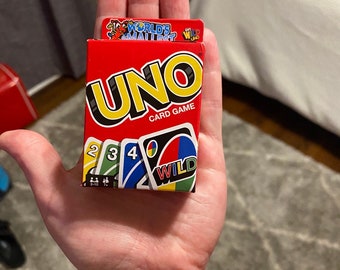 miniature uno cards etsy