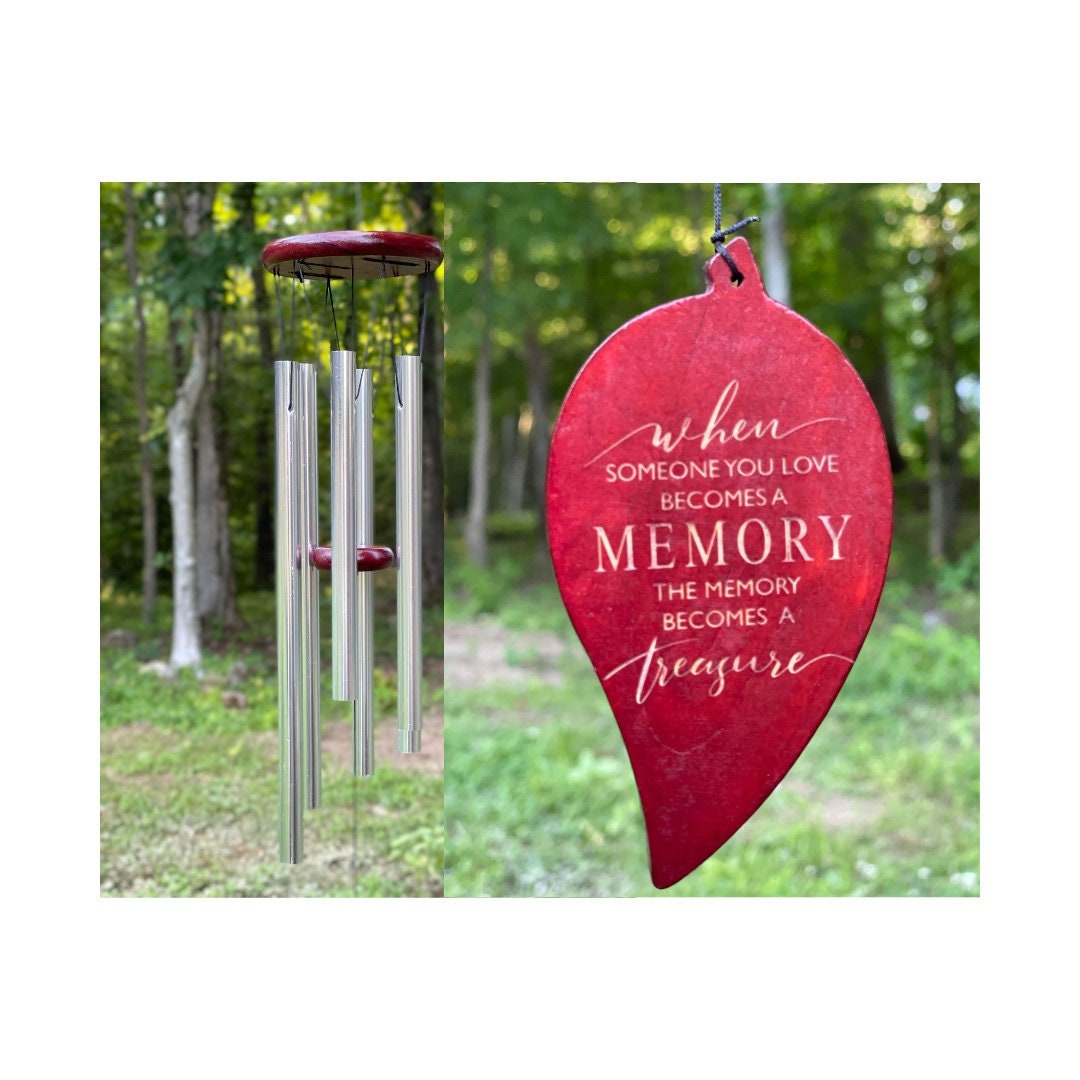 Remembrance Sympathy Wind Chimes, Memorial Wind Chimes for Loss of a