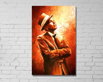 Arte de pared en lienzo de Frank Sinatra, impresión de póster de Frank Sinatra, carteles de artistas de Hollywood, impresión de póster de películas, impresión de póster de personajes famosos