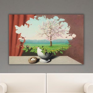 René Magritte The Country of Marvels Poster/Arte de parede em tela, Obras de arte de René Magritte, Reprodução de impressões, Decoração de arte de parede em tela moderna e moderna