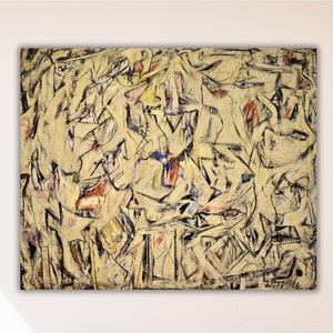 Willem De Kooning Pintura abstracta Arte Lienzo Arte de la pared, Impresiones de reproducción, Decoraciones de arte de pared de lienzo moderno de moda, Impresión de arte expresionista
