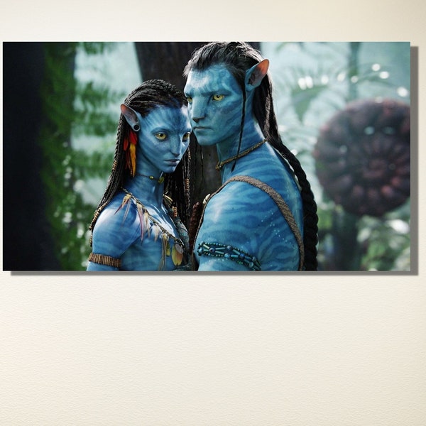 Avatar Canvas Art Print, Avatar 2 (2022) Movie Poster Print, Filmmuur Decor, Kinderkamer Wall Art Decor, Game Room Art, Cadeau voor Avatar Movie Fan