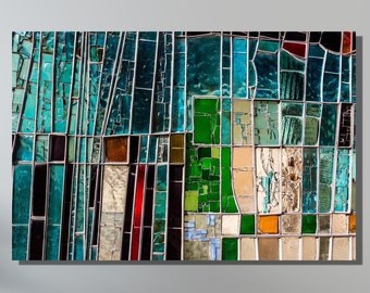 Mosaic 3d Effect Canvas Wall Art Wall Decor,Abstract Painting,Abstract Artwork,Expressionism Art,Modern Wall Art,Mosaic Canvas Wall Decors