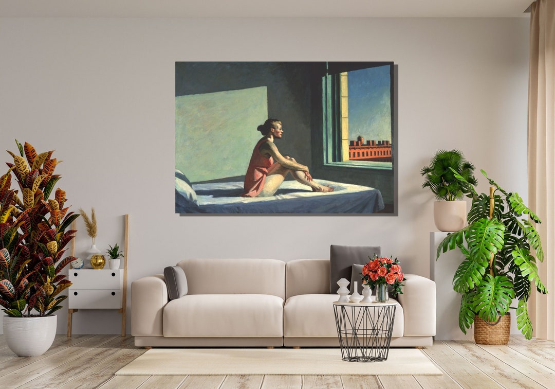 Edward Hopper Girl Poster bedroom Window Canvas Wall Art Print edvard edward-hopper-girl-poster-bedroom-window-canvas-wall-art-print-edvard