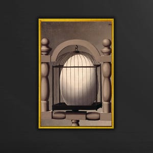 René Magritte Elective Affinities 1933 Poster Art Canvas, Rene Magritte Canvas Wall Art, Reprodução de impressão, Surrealismo Canvas Art, Modern Arts
