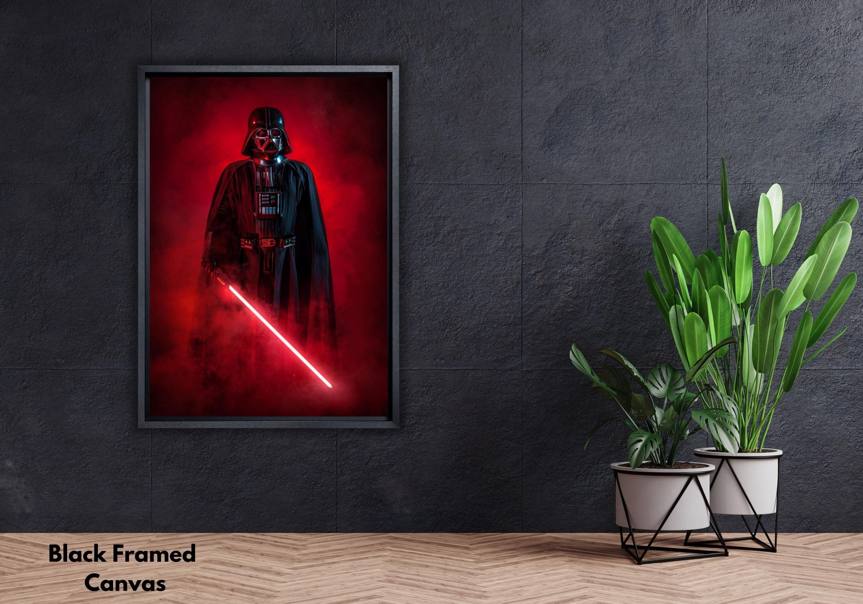 Starwars Darth Vader Poster Canvas Wall Art, Darth Vader Print Art Canvas, Clone Wars, Darth Vader, Darth Vader Fan Gift Darth Vader Poster Art