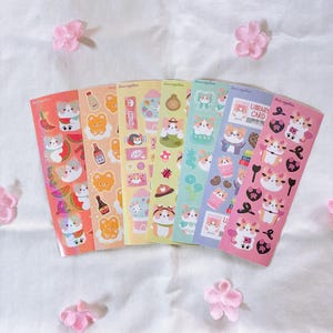 Cute Critter Animal Sticker Sheet | Cute Stickers, Deco, Korean Stationery, Penpal, Journaling, Planner Stickers