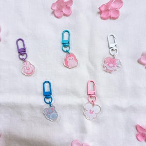 Cute Mini Mons Acrylic Mini Charms | Bag Charms, Custom Charm, Personalized Keychain, Cute Keychains