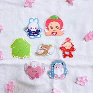 Cute Trinkets Chicago Sticker Flake | Cute Stickers, Deco, Korean Stationery, Penpal, Journaling, Planner Stickers, Food