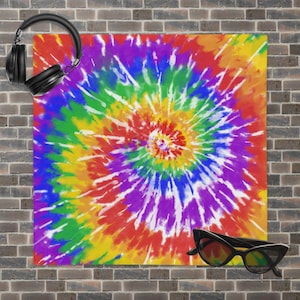 Rainbow Tie Dye Premium Pillow Case