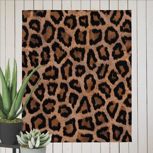Leopard Print Wildlife Throw Blanket