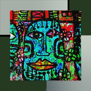 Graffiti Abstract Face Premium Pillow Case