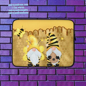 Honey Bee Gnomes Dripping Honey Laptop Sleeve