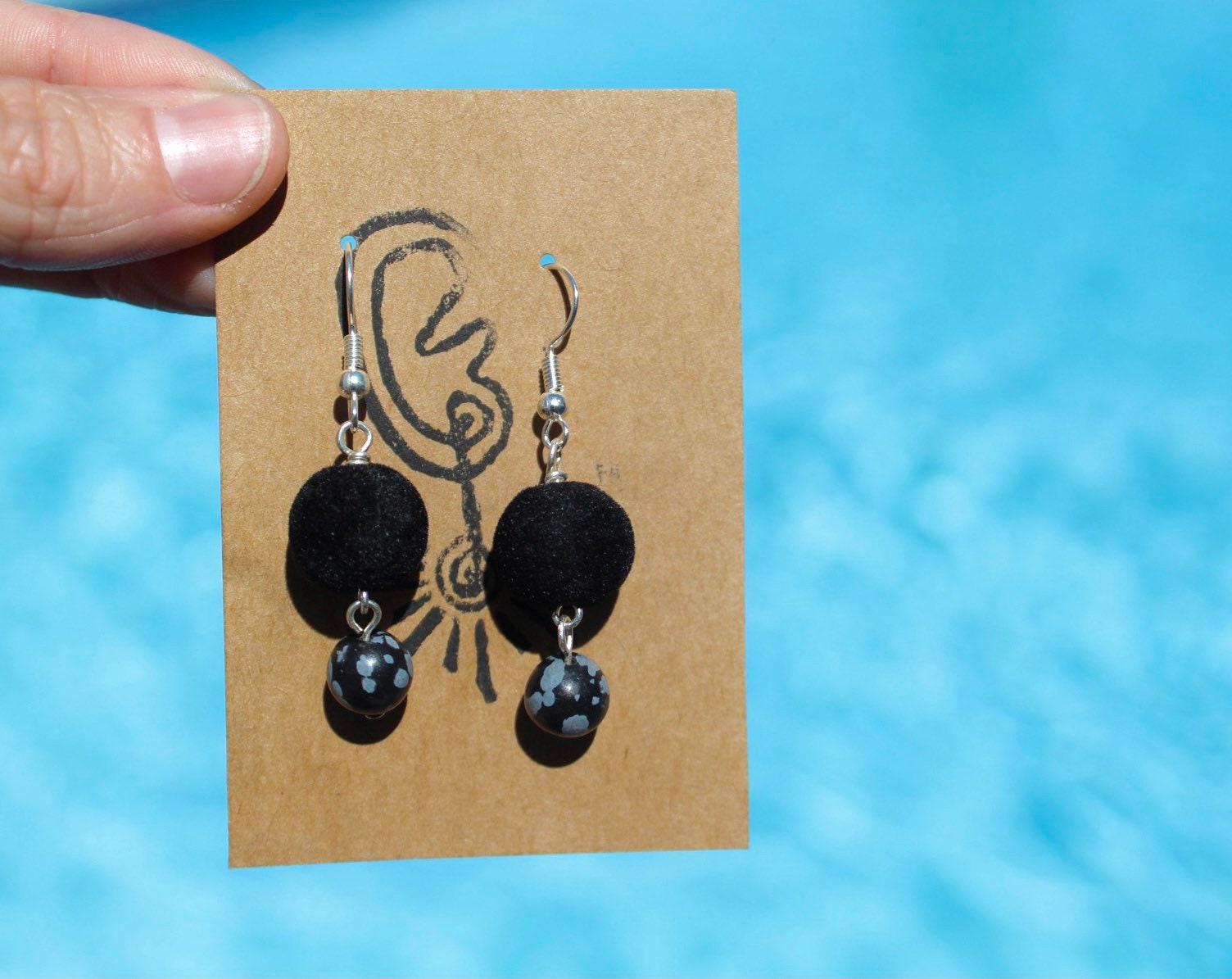 Fuzz Ball Earrings Etsy Ireland